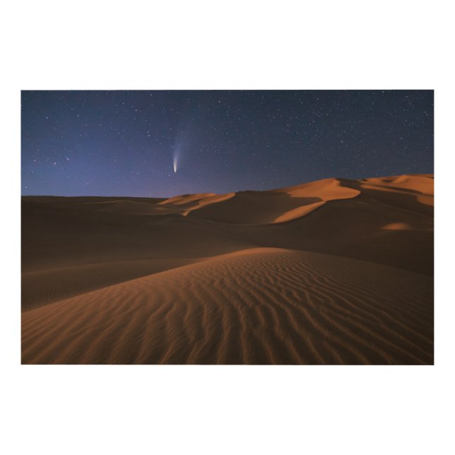 Deserts | Sand Dune Galaxy Wood Wall Art (Front)