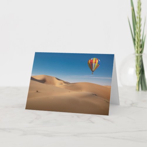 Deserts  Sand Dunes in the Dubai Desert Card
