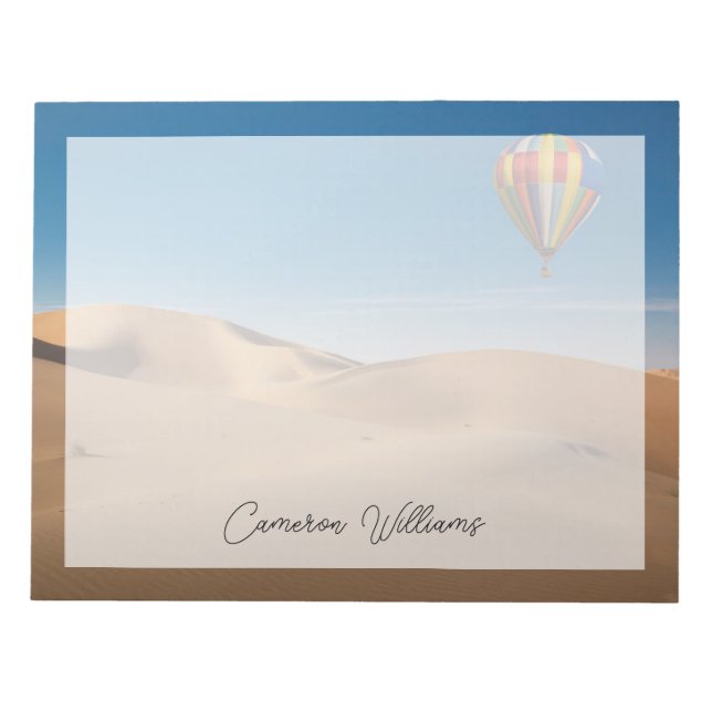 Deserts | Sand Dunes in the Dubai Desert Notepad (Front)