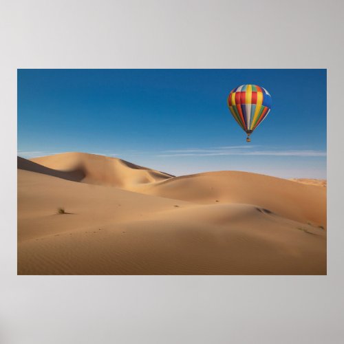 Deserts  Sand Dunes in the Dubai Desert Poster