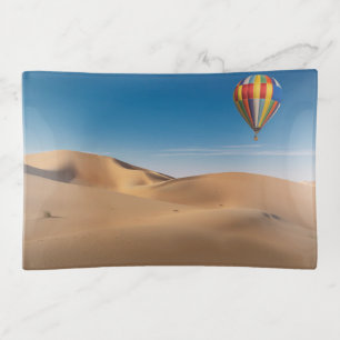 Deserts Sand Dunes in the Dubai Desert Trinket Tray