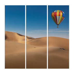 Deserts Sand Dunes in the Dubai Desert Triptych