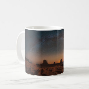 Deserts Starry Sky Over A Desert Landscape Coffee Mug
