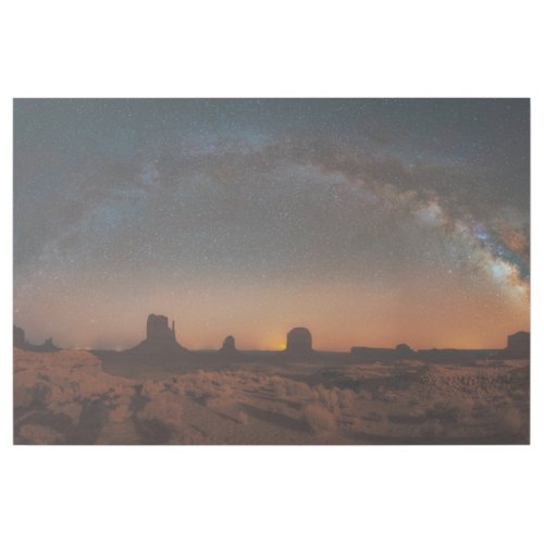 Deserts  Starry Sky Over A Desert Landscape Gallery Wrap