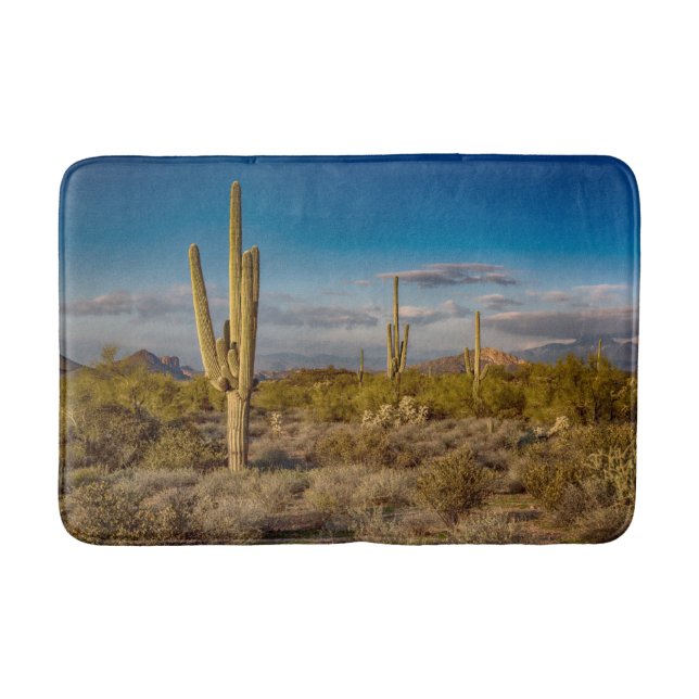 Deserts | Superstition Mountains, Arizona Bath Mat (Front)
