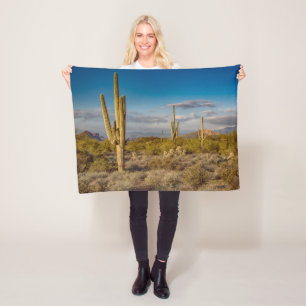 Deserts Superstition Mountains, Arizona Fleece Blanket