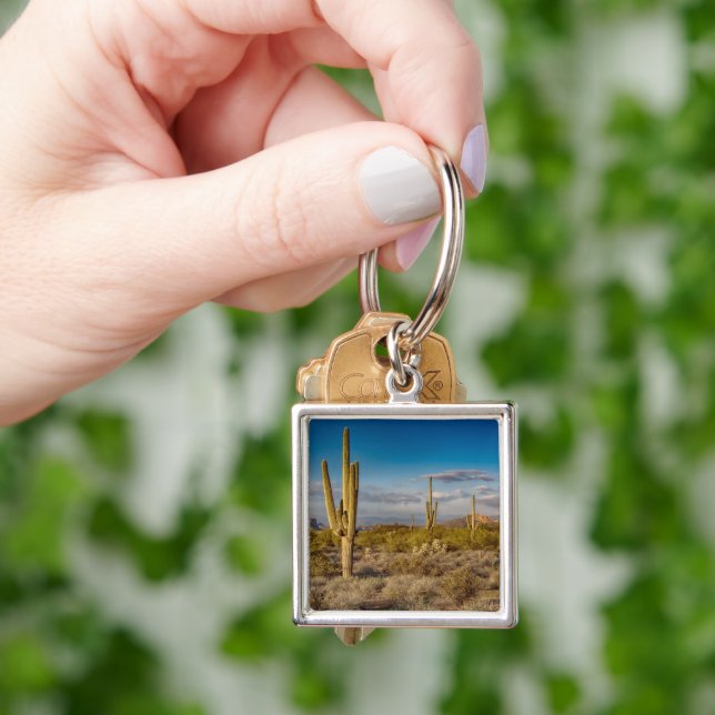 Deserts | Superstition Mountains, Arizona Keychain (Hand)