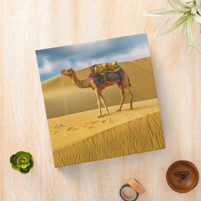Deserts | Thar Desert Rajasthan India Camel 3 Ring Binder (In Situ)