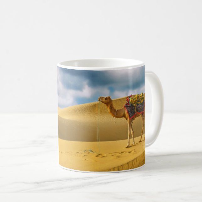 Deserts | Thar Desert Rajasthan India Camel Coffee Mug (Front Right)
