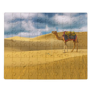 Deserts   Thar Desert Rajasthan India Camel Jigsaw Puzzle