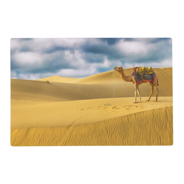 Deserts | Thar Desert Rajasthan India Camel Placemat (Front)