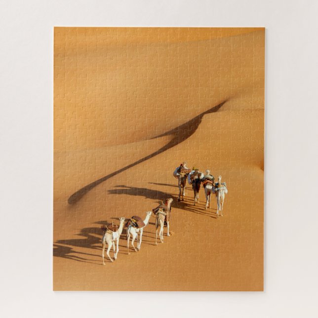 Deserts | Tuareg Walk with Camels Jigsaw Puzzle (Vertical)