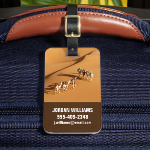 Deserts   Tuareg Walk with Camels Luggage Tag