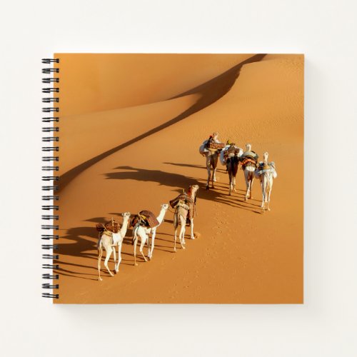 Deserts  Tuareg Walk with Camels Notebook