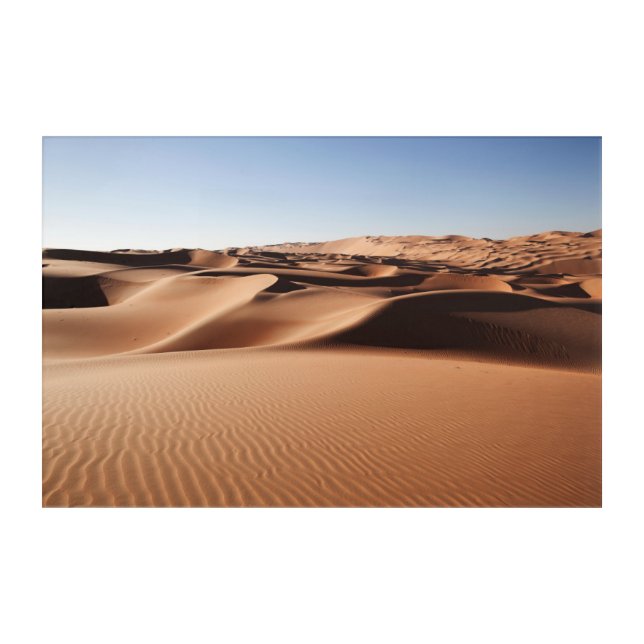 Deserts | United Arab Emirates Sand Dunes Acrylic Print (Front)