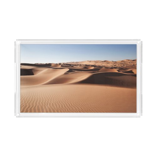 Deserts  United Arab Emirates Sand Dunes Acrylic Tray