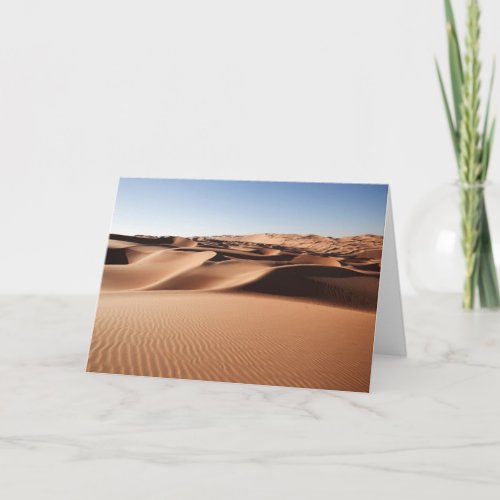 Deserts  United Arab Emirates Sand Dunes Card