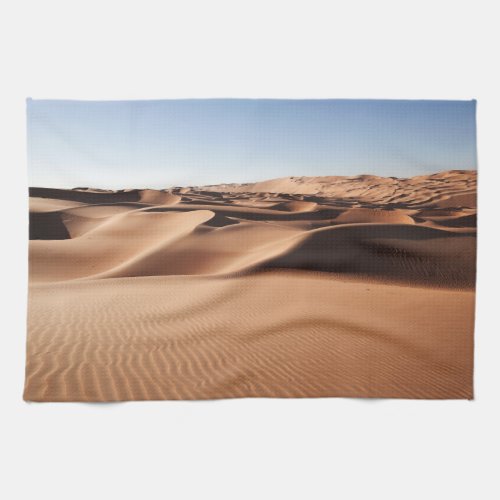 Deserts  United Arab Emirates Sand Dunes Kitchen Towel