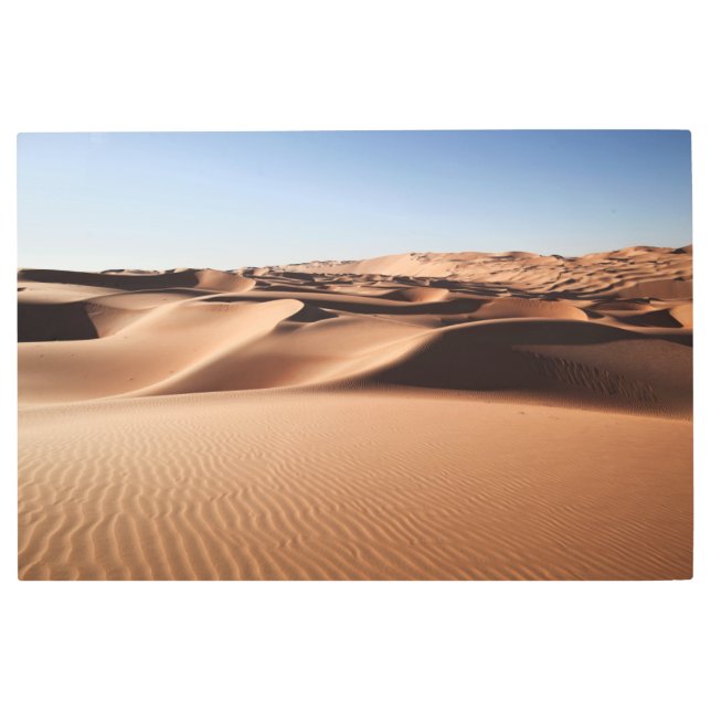 Deserts | United Arab Emirates Sand Dunes Metal Print (Front)