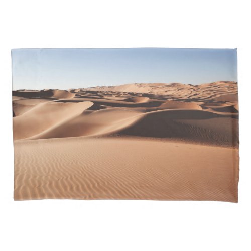 Deserts  United Arab Emirates Sand Dunes Pillow Case