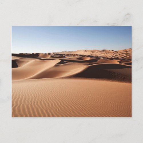 Deserts  United Arab Emirates Sand Dunes Postcard