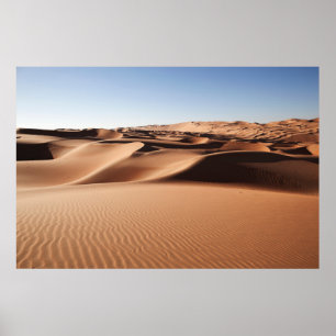Deserts United Arab Emirates Sand Dunes Poster