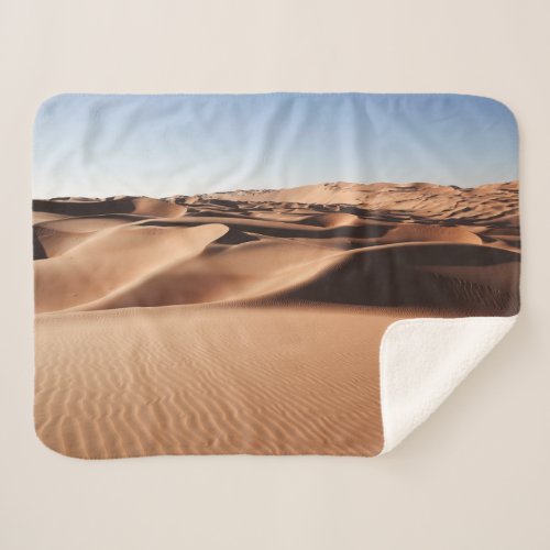 Deserts  United Arab Emirates Sand Dunes Sherpa Blanket