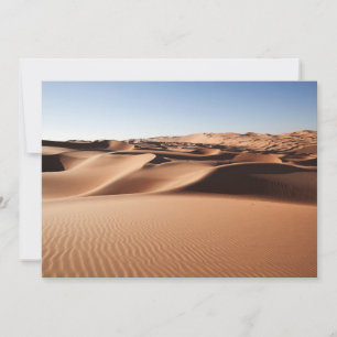 Deserts United Arab Emirates Sand Dunes Thank You Card