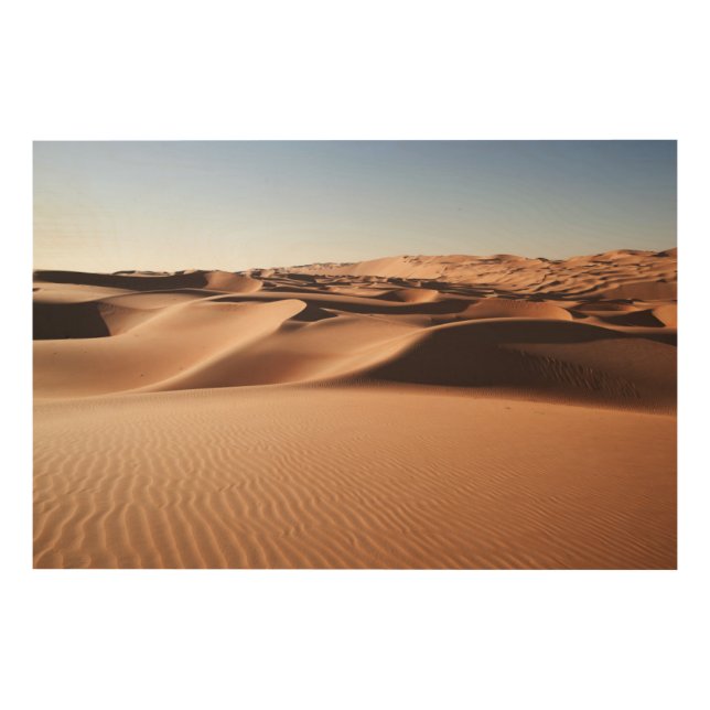Deserts | United Arab Emirates Sand Dunes Wood Wall Art (Front)
