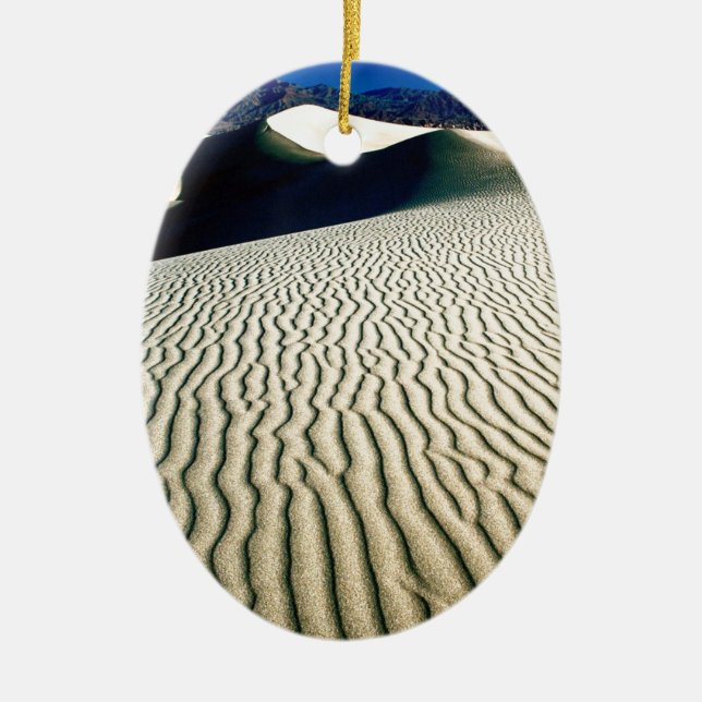 Deserts Wind Etchings Death Valley Ceramic Ornament (Front)