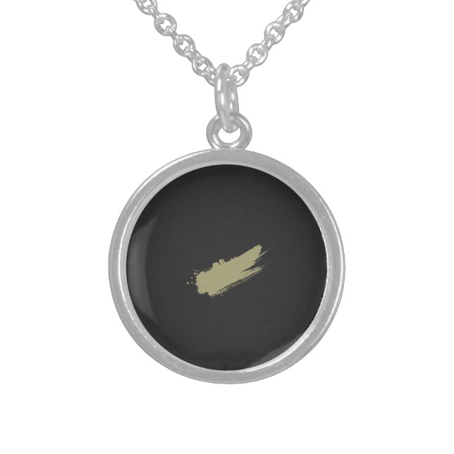 DesertSage  Noir  Sterling Silver Necklace (Front)