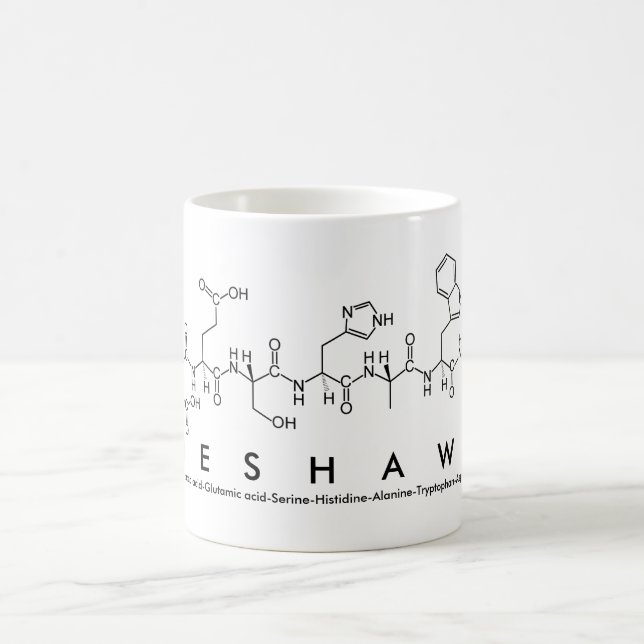 Deshawn peptide name mug (Center)