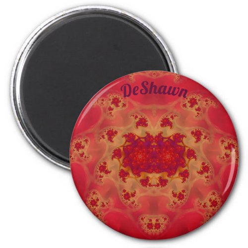 DeSHAWN  Red and Yellow  Stunning Design Magnet