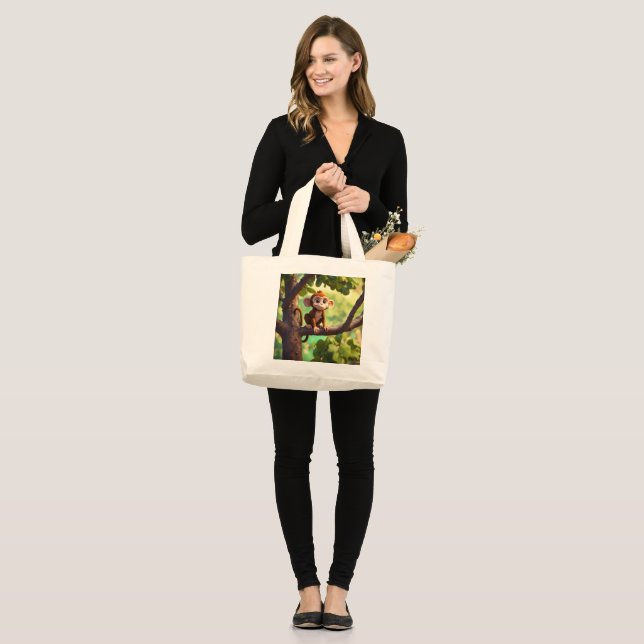 Desheze Women Handbag Cute Monkey Tote Bag Fashion (Front (Model))
