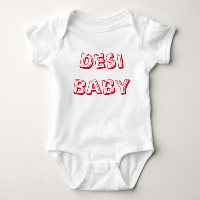 Desi Baby! (Indian Baby!) Baby Bodysuit (Front)