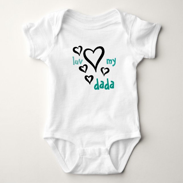 Desi Baby - Luv My Dada 1 Bodysuit (Front)