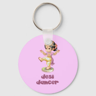 Desi Dancer Purple Keychain