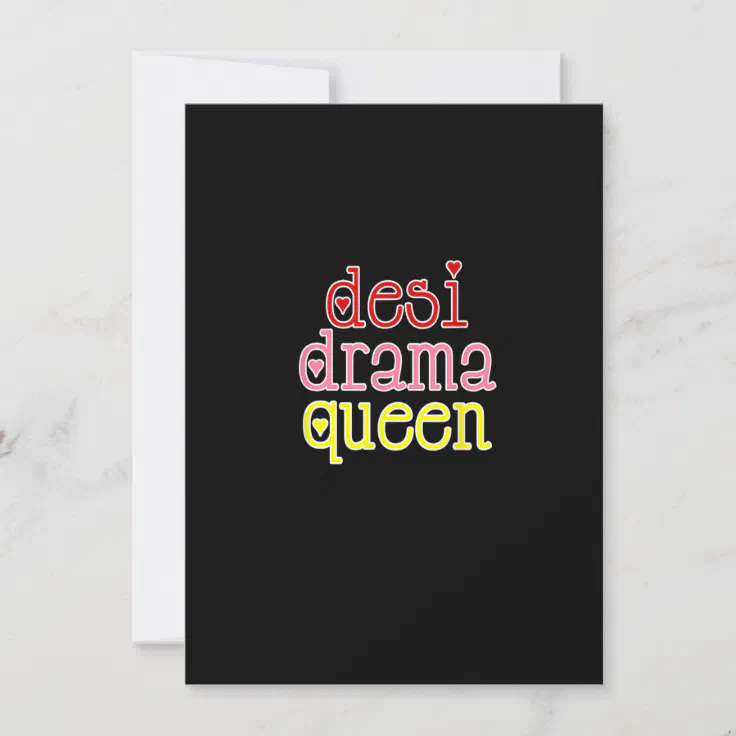 Desi Drama Queen Funny Sarcastic Memes Invitation Zazzle