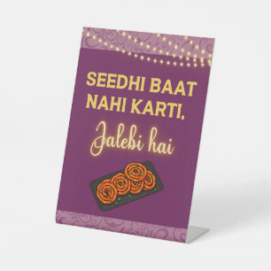 Desi Indian Pakistani Wedding Mehndi Food Sign