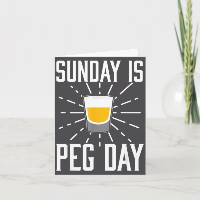 Desi Punjabi Funny Peg Day Sikh Quote Gift  Card (Front)