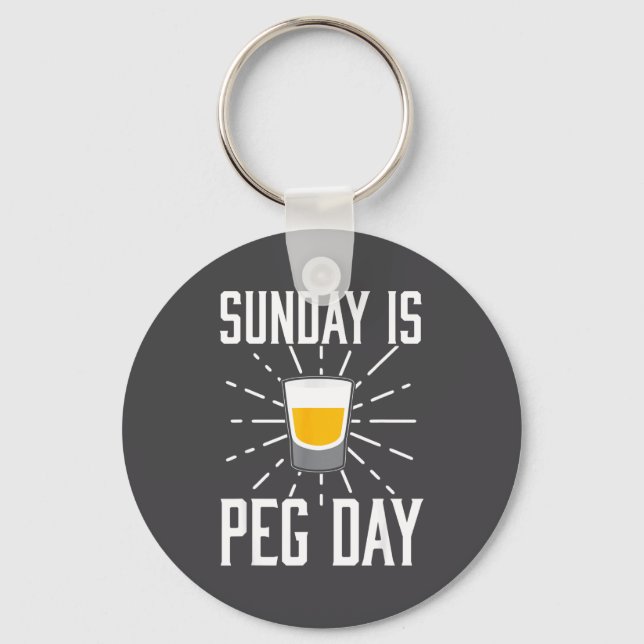Desi Punjabi Funny Peg Day Sikh Quote Gift  Keychain (Front)