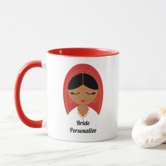 Desi, South Asian, Indian Bride or Dulhan Gift Mug