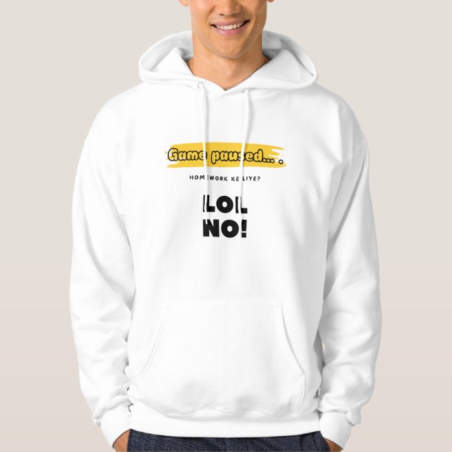 Desi Urdu Funny Design: Game is on! Hoodie (Front)