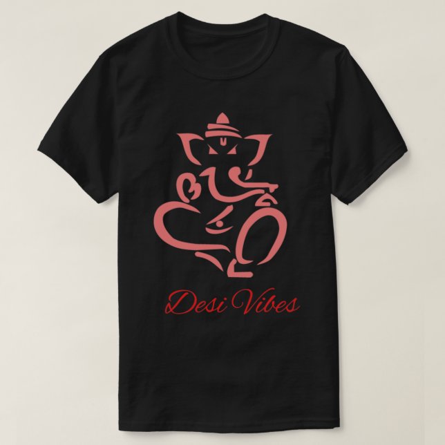 Desi Vibes Ganesh Chaturthi   T-Shirt (Design Front)