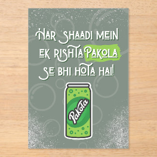 Desi Wedding Acrylic Invitations