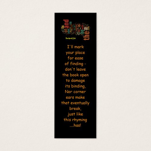 Desidera(R)ta Word Art bookmarks Business Cards