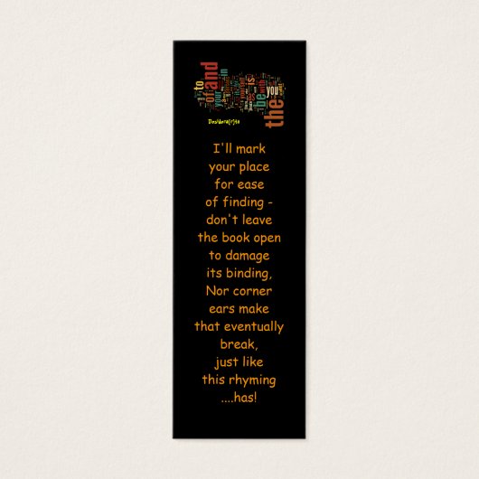 Desidera(R)ta Word Art bookmarks (Front)