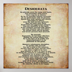 Desiderata 12 x 12 Artwork Print picture about Desiderata Printable identify Desiderata 12 x 12 Artwork Print
