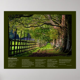 Desiderata - A Walk In The Park Poster