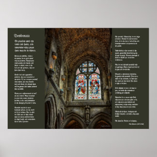 Desiderata - Above The Chapel Altar Poster